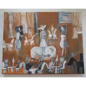 Piano Lounge Painting - Original Art